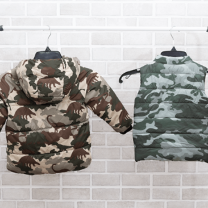 Blusa infantil camuflada zara + colete infantil Tip Top - Imagem 4