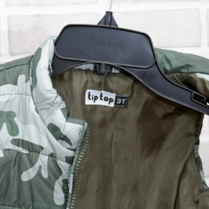 Blusa infantil camuflada zara + colete infantil Tip Top - Imagem 6