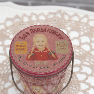 Lata de bolacha antiga francesa cure gourmande - Imagem 6