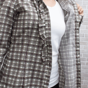 Camisa xadrez feminina fillity - Imagem 3